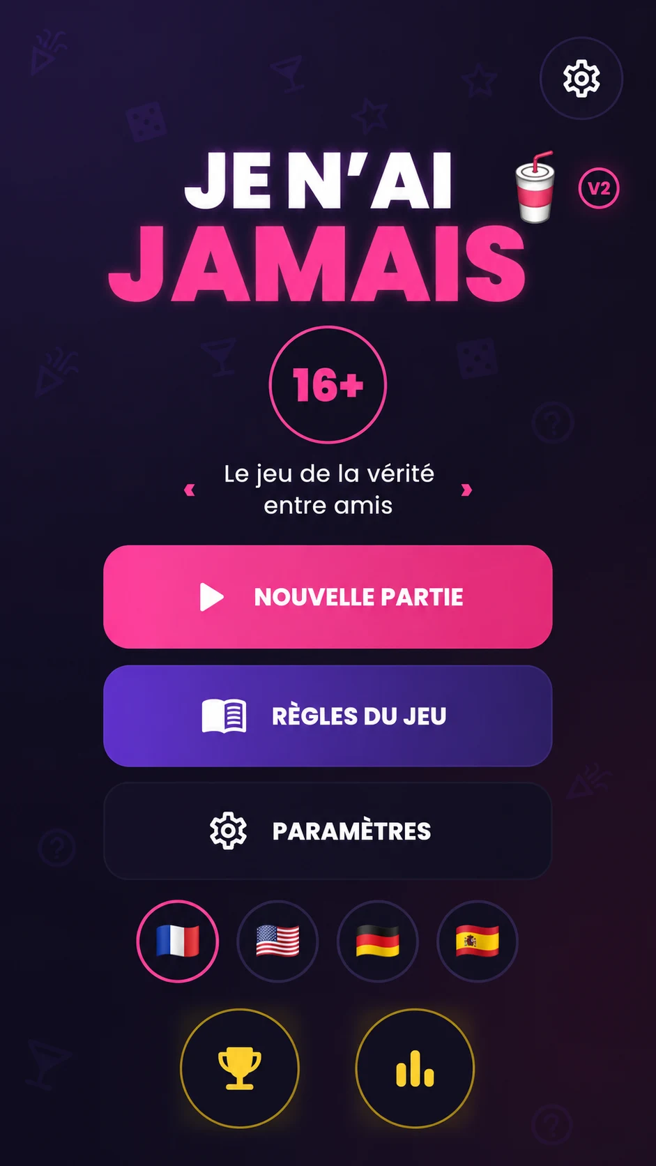 Je n'ai Jamais v2 screenshot